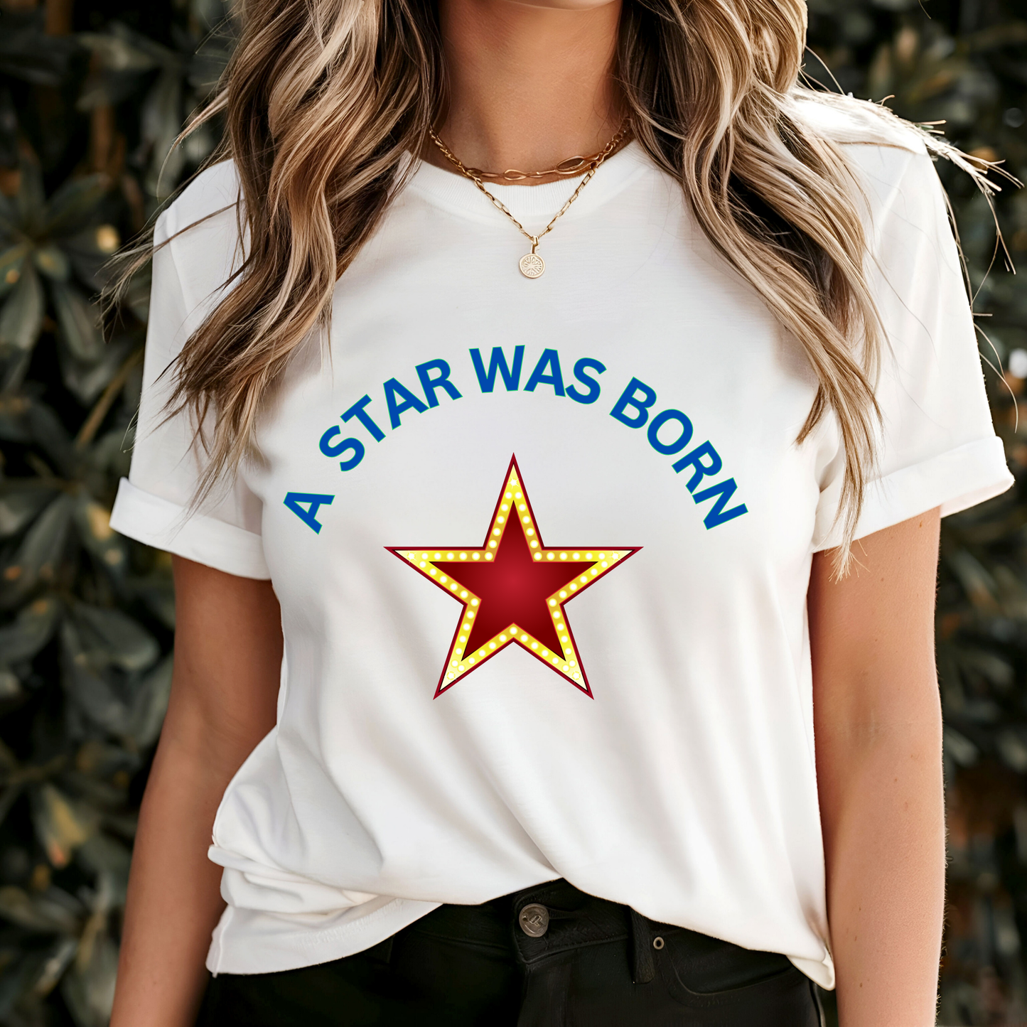 A star was born white T-shirt Birthday celebration party ideal choice for a special occasion